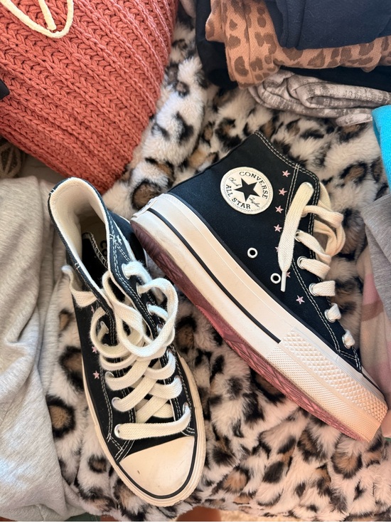 Converse Shoes - Converse High Top Sneakers - Black and White